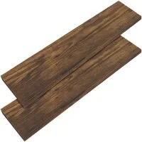 Casaria Wandregal, Dunkle Eiche Hängeregal mit Halterung 15kg Tragkraft Wohnzimmer 110cm