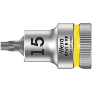 Wera 8767 B HF TORX Zyklop Bitnuss mit 3/8"-Antrieb, mit Haltefunktion Leuchtgelb - 05003060001