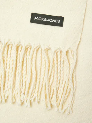 JACK&JONES - JACSOLID WOVEN SCARF SN Antique White - Gr. - ONE SIZE