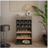 Vicco Weinregal Repose, Goldkraft Eiche/Anthrazit, 60 x 106 cm, 1-tlg.