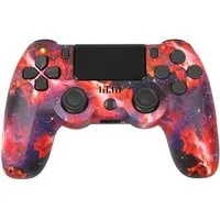 KINSI Wireless Gamepad, Controller, Bluetooth, für PS4 PlayStation 4-Controller (Doppelte Vibration, wiederaufladbare Batterie)