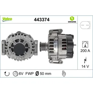 Valeo Generator  200A Mercedes Sprinter Viano Vito 443374