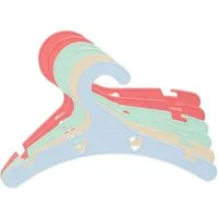 Heless Puppen Accessoires-Set Puppen-Kleiderbügel Pastellfarben, 6 Stück