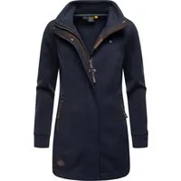 Ragwear Sweatjacke Letrice Bonded Elegante Zip-Jacke mit hohem Kragen in Feinstrickoptik