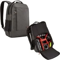 Case Logic Fotorucksack Kamera Foto Rucksack Tasche Era Obsidian Grau, Backpack passend für DSLR SLR DSLM Systemkamera Drohne + Zubehör