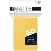UltraPRO Sammelkarte 60 Small Card Protector Sleeves : Pro-Matte - Yellow