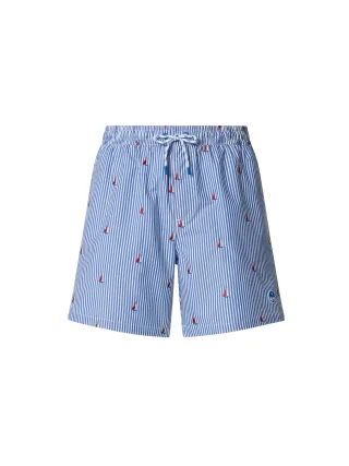 North Sails Badeshorts Gestreifter Seersucker