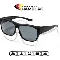 EyeAm Sonnenbrille, Überziehbrille, Polarisierte Überbrille für Brillenträger, Fit Over Modell: Überbrille