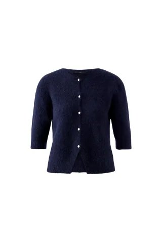 Oui - Strickjacke darkblue - Gr. - 42