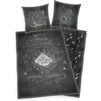Herding Kinderbettwäsche Harry Potter Wende Bettwäsche Hogwarts 2tlg 135 x 200 cm 80 x 80 cm