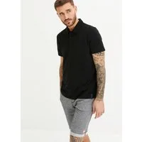 bonprix Poloshirt Basic-Form, Baumwollmischung, Kragen