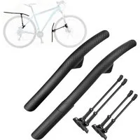 SURFOU Schutzblech Mountainbike Set Fahrrad Schutzblech MTB Schutzblech (Kotflügel Fahrrad Fahrradzubehör Universal), us schlagfestem Hochleistungskunststoff effektiver Spritzschutz