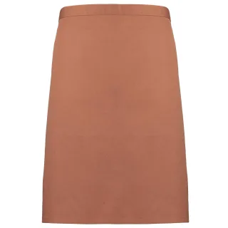 Premier Ladies/Womens Mid-Length Apron (2er-Pack) (Kastanie)