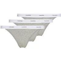Calvin Klein Underwear Slip STRING BIKINI 3PK (Packung, 3-St., 3er-Pack) mit Rippenstruktur