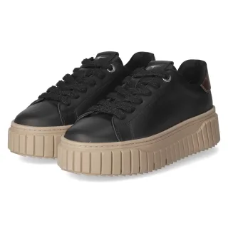 Tamaris Plateau Sneaker  Schwarz - Gr. 37 -  Textil