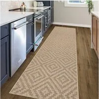 OTTO home Teppich Cordoba auch als Läufer erhältlich, rechteckig, Höhe: 3 mm, In- und Outdoor geeignet, Sisal-Optik, Wetterfest & UV-beständig, Boho