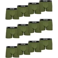 ADAM JEANS Boxershorts Herren Boxershorts aus extra weicher 100% Baumwolle Trunks Men Boxer-1 (12-St., 2er Set, 6er Set, 8er Set, 10er Set, 12er Set) Boxershorts Herren Boxer Shorts Männer Unterhosen Trunks Underwear