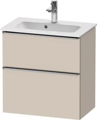 Duravit D-Neo Waschtischunterbau wandhängend Taupe Matt 610x372x625 mm - DE4368070910000 DE4368070910000