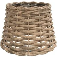 vidaXL Lampenschirm Lampenschirm Braun Ø20x15 cm Korbweide