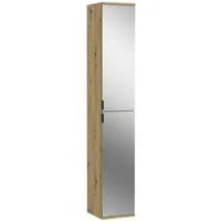 Home affaire Mehrzweckschrank TRONDHEIM, Höhe 193 cm, 2 Spiegeltüren, 6 Fächer, 4 Einlegeböden (Türanschlag wechselbar, in verschiedenen Farben erhältlich) Schrank, Hochschramk, Mehrzweckschrank, Universalschrank, Flur, Diele