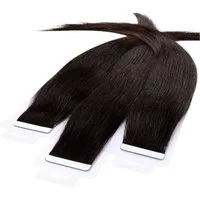 hair2heart Echthaar-Extension Tape Extensions glatt #5/0 Hellbraun 50cm