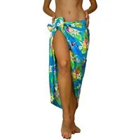 King Kameha Sarong Parrot Cockatoo Funky Hawaii-Sarong Pareo Cover-Up Strand Damen Bikini, Pareo Cover-Up