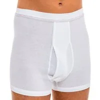 HERMKO Retro Boxer 3942 Bio-Baumwolle Pagen Schlüfer mit Eingriff Doppelripp sehr hoher Leib