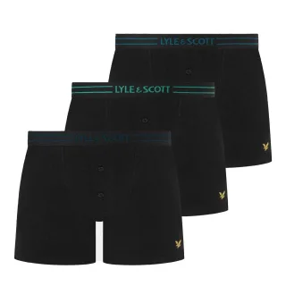 Lyle & Scott - Boxershorts für Herren (3er-Pack) (Schwarz)