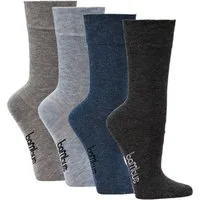 TippTexx 24 Freizeitsocken 6 Paar Superweiche Bambus Socken Melange-Farben Komfortsocken Unisex (6 Paar) traditionell handgekettelte Naht