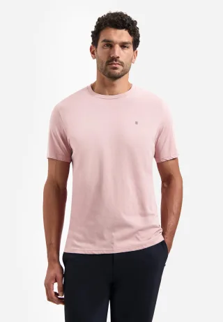 No Excess - T-Shirt Crewneck Solid Basic light mauve - Gr. - XL