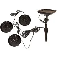 STAR TRADING LED Solarleuchte Solar Teichlicht Water Light, Solar Teichbeleuchtung,Water Light', 3 Unterwasser-Lichtquellen, ver