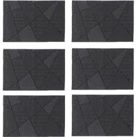 Zeller Present Platzset, (Set), stylisches Muster, 6-teilig, Kunststoff, 30 x 45 cm