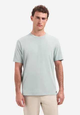 No Excess - T-Shirt Crewneck Solid Basic Stretch smoke - Gr. - XXL