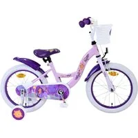 Volare Kinderfahrrad 16 Zoll Kinder Mädchen Fahrrad Rad Mädchenrad Disney Wish 31652-SACB, 1 Gang, Rücktrittbremse,Korb,Stützräder,Kettenschutz,Schutzbleche