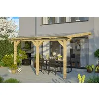 Skanholz Terrassendach Bormio, BxT: 434x300 cm, Bedachung Doppelstegplatten