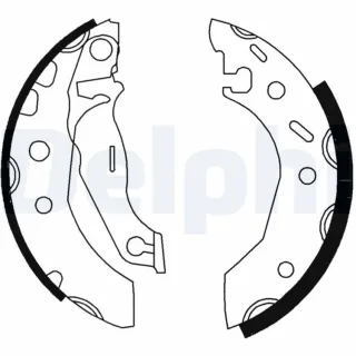 Delphi Bremsbacken hinten Ford Courier Escort Fiesta Ka Puma Mazda 121