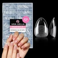 LuxusKollektion Kunstfingernägel Nageltips Mandel 216 Stück 12 Größen PressOnNails Ultra Kurze Mandel