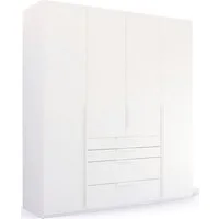 rauch Drehtürenschrank Kleiderschrank Schrank Garderobe Wäscheschrank PURISMA (in den Breiten 151/201/251/301 cm, inkl. SOFT-CLOSE-FUNKTION) mit Schubladen und umfangreichem Zubehör MADE IN GERMANY