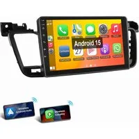 ESSGOO Android 15 Für Peugeot 508 2011-2018 NAVI EQ SWC GPS Autoradio (RDS, Digitalradio (DAB), FM, AM, Carplay Android Auto GPS Navi WIFI BT SWC)