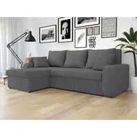 MIRJAN24 Ecksofa Kris Cord, mit Schlaffunktion und zwei Bettkasten, L-Form mit Kissen-Set, L: 238 cm