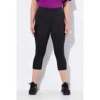 Ulla Popken Leggings 3/4-Leggings wadenlang High Waist schnelltrocknend