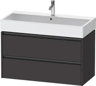 Duravit Ketho.2 Waschtischunterbau wandhängend Graphit Supermatt 984x460x549 mm - K25278080800000 K25278080800000