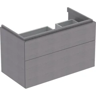 Geberit Xeno2 Unterschrank f. Waschtisch m. Ablagefläche links m. 2 Schubladen, 88x53x46,2cm, scultu 500516431
