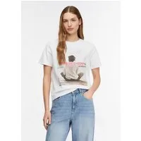 comma Kurzarmshirt T-Shirt T-Shirt mit Artwork