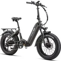 TTGO E-Bike Klapprad 20 Zoll, 70Nm, 140km, Drehmomentsensor, Lockout-Federgabel, Faltrad, 7 Gang SHIMANO, Kettenschaltung, Heckmotor, 864 Wh, 4,0'' Fatbike-Reifen, max. 150kg, Elektrofahrrad, hydr. Bremsen