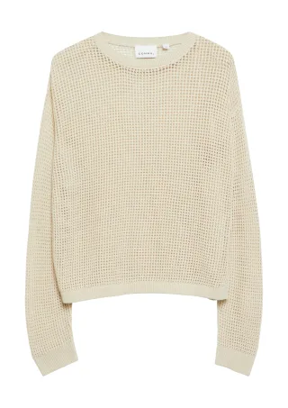 comma - Strickpullover beige - Gr. - 44