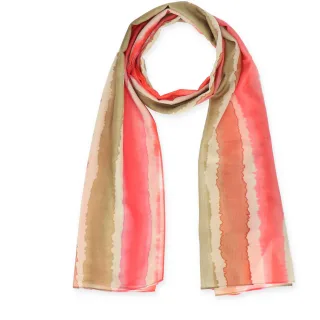 Halsüberkopf Accessoires - 70x180 Schal Curvy Stripes koralle - Gr. - OS