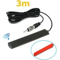 Bolwins F72 Auto Radioantenne FM Radio Antenne Patch Windschutzscheiben Paste Autoradio-Scheibenantenne (AM/FM, für Fahrzeug, Verstärkung: 6 dB), elektronisch verstärkt, selbstklebend