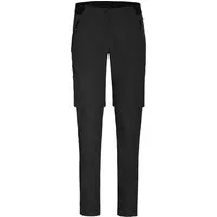 Bergson Outdoorhose VIDAA COMFORT Zipp Off (slim) Damen Wanderhose, leicht strapazierfähig, Normalgrößen, schwarz