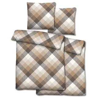 Doppelpack Castell Baumwoll-Satin Bettwäsche 135 x 200 cm + 80 x 80 cm